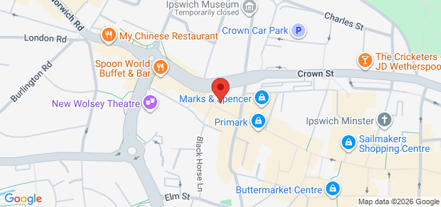 Map showing Love Thy Burger - Ipswich in Ipswich